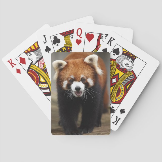 Jeu De Cartes Panda rouge (dos)