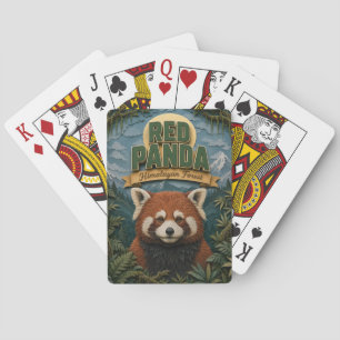 Jeu De Cartes Panda roux Forêt himalayenne POPCUT