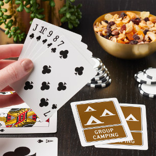 Jeu De Cartes Panneau Camping de groupe