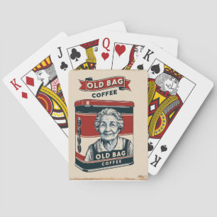 Jeu De Cartes Panneau Publicité Tin Pour Vieux Café Sac