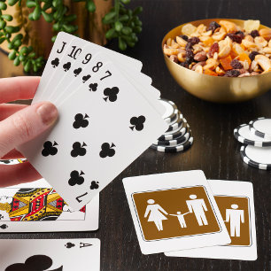 Jeu De Cartes Panneau symbole piéton famille