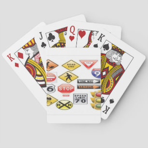 Jeu De Cartes Panneaux routiers et conception de feu de