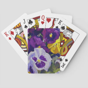 Jeu De Cartes Pantalons Fancy Vibrant Pansies Classic Playing Ca