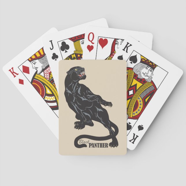 Jeu De Cartes panthère noir (dos)