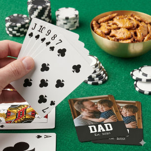 Jeu De Cartes Papa a établi un texte moderne gras personnalisé