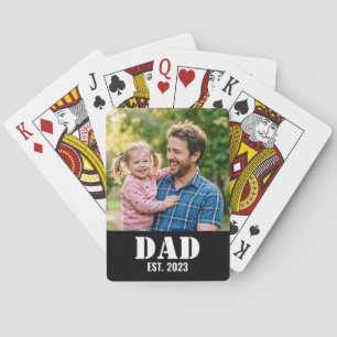 Jeu De Cartes Papa a établi une typographie noire simple