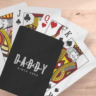 Jeu De Cartes Papa Depuis 20XX Moderne Élégant Simple