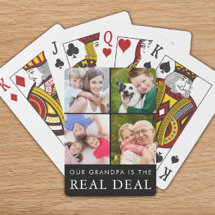 Jeu De Cartes Papà drôle disant petits-enfants Photomontage