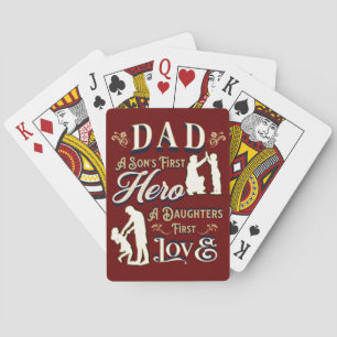 Jeu De Cartes Papa d'un fils premier amour d'une fille