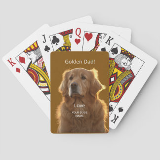 Jeu De Cartes Papa Retriever doré personnalisé