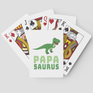 Jeu De Cartes Papasaurus Dinosaur Tyrannosaurus Rex Fête des pèr