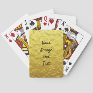 Jeu De Cartes Papier doré de luxe personnalisé
