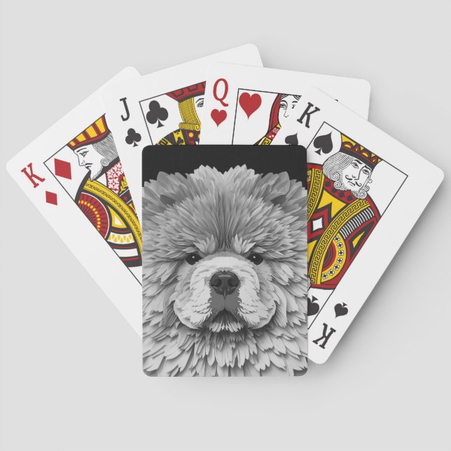 Jeu De Cartes PAPIER MIRAGE Blue Chow (dos)
