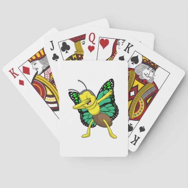 Jeu De Cartes Papillon à l'Hip hop Dance Dab (dos)