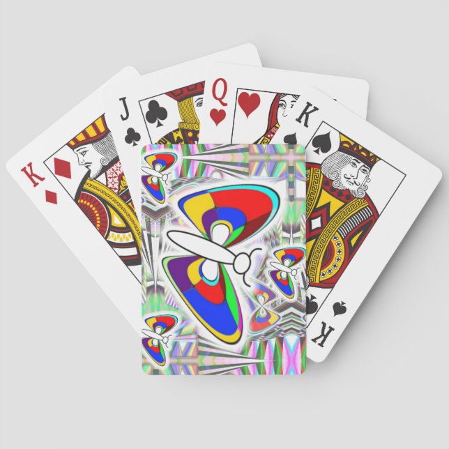 Jeu De Cartes Papillon arc-en-ciel  (dos)