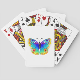 Jeu De Cartes Papillon Arc-en-ciel Paon Œil