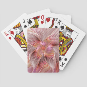 Jeu De Cartes Papillon coloré abstrait Art Fantastique Fractal