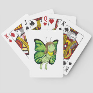 Jeu De Cartes Papillon comme pilote avec casquette pilote