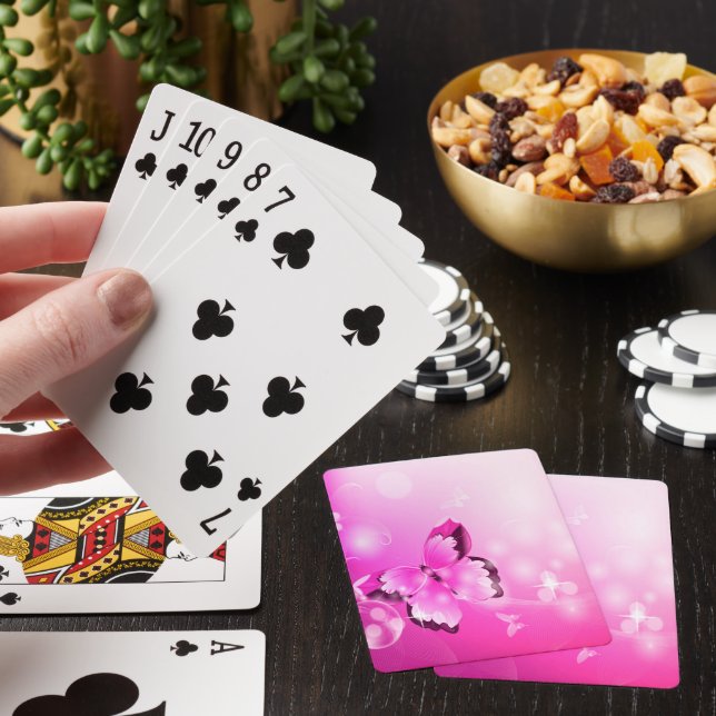 Jeu De Cartes Papillon magenta (In Situ)