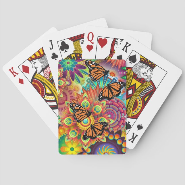 Jeu De Cartes papillon monarque (dos)