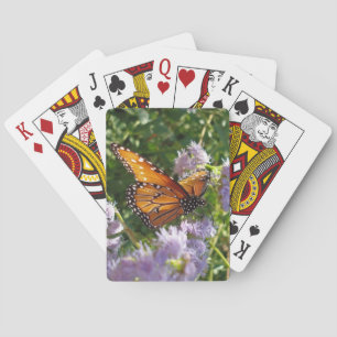Jeu De Cartes Papillon monarque Belle fleur photo d'insectes