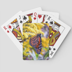 Jeu De Cartes Papillon Monarque sur Goldenrod Jouer aux cartes