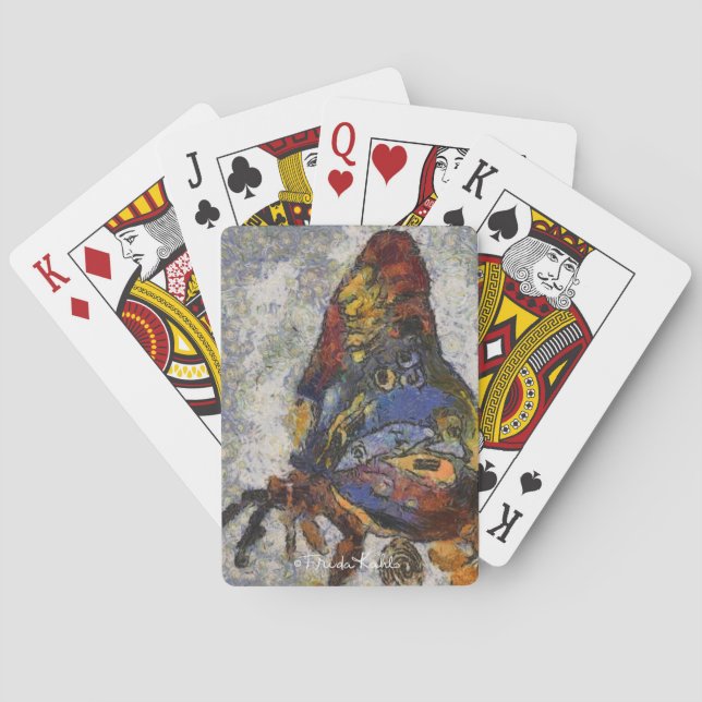 Jeu De Cartes Papillon Monet de Frida Kahlo inspiré (dos)