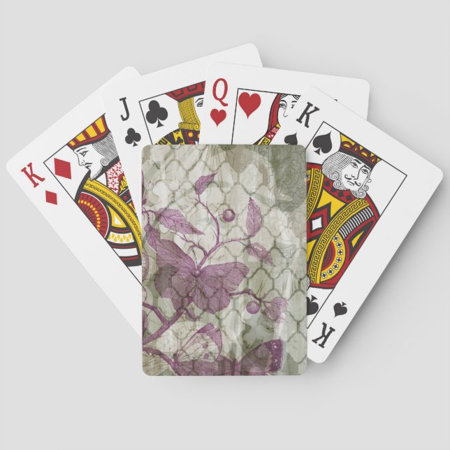 Jeu De Cartes Papillons d'arabesque III (dos)