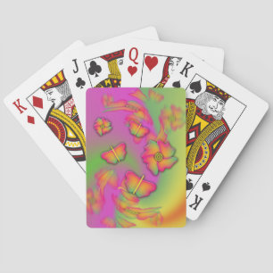 Jeu De Cartes Papillons & Fleurs
