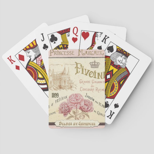 Jeu De Cartes Paquet de semences florales (dos)