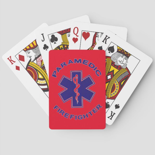 Jeu De Cartes Paramedic du pompier (dos)