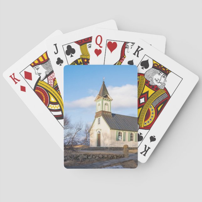 Jeu De Cartes Parc national de Thingvellir en Islande (dos)