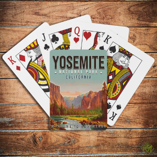 Jeu De Cartes Parc national de Yosemite Californie Vintage année