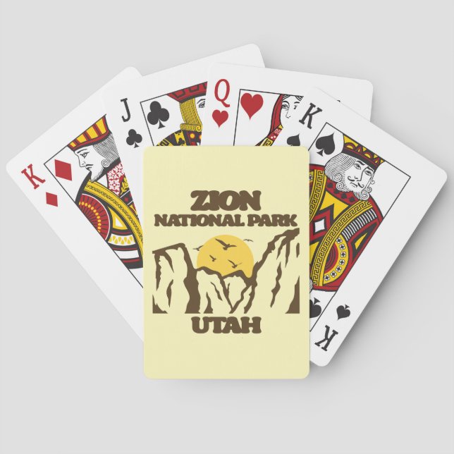 Jeu De Cartes Parc national de Zion (dos)