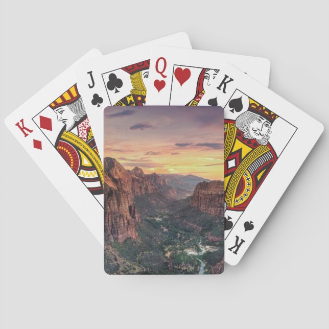 Jeu De Cartes Parc national de Zion Canyon (dos)