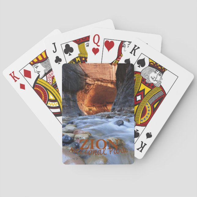 Jeu De Cartes Parc National De Zion, Utah, Les Étroits, (dos)