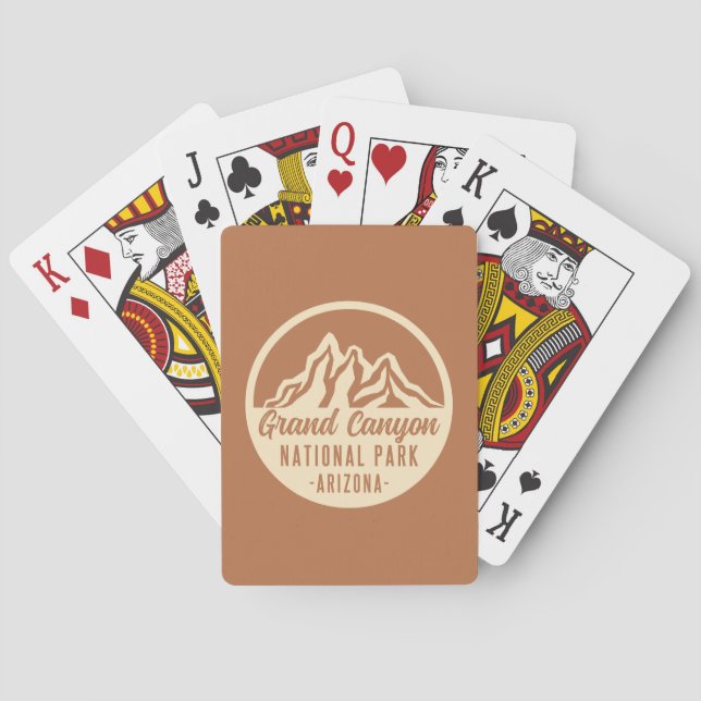 Jeu De Cartes Parc national du Grand Canyon Arizona (dos)