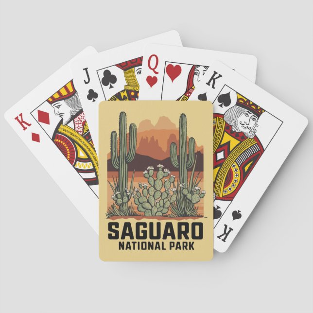 Jeu De Cartes Parc national du Saguaro Cactus (dos)