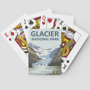 Jeu De Cartes Parc national Glacier Art de voyage