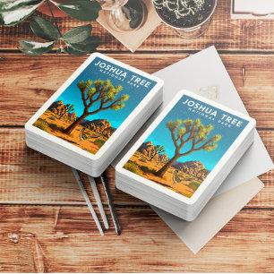 Jeu De Cartes Parc national vintage de Joshua Tree