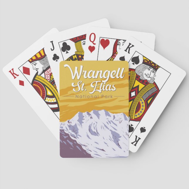 Jeu De Cartes Parc national Wrangell St. Elias Illustration (dos)