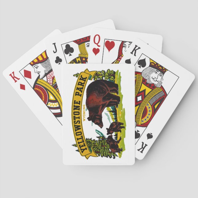 Jeu De Cartes Parc Yellowstone (dos)