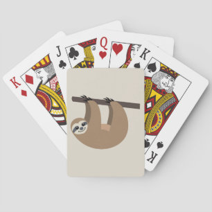 Jeu De Cartes Paresse mignonne de bande dessinée