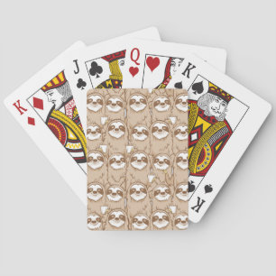 Jeu De Cartes Paresses et motif de café