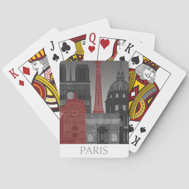 Jeu De Cartes Paris Elevages par nuit - Rouge (dos)