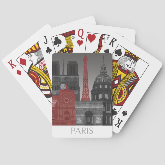 Jeu De Cartes Paris Elevages par nuit - Rouge (dos)