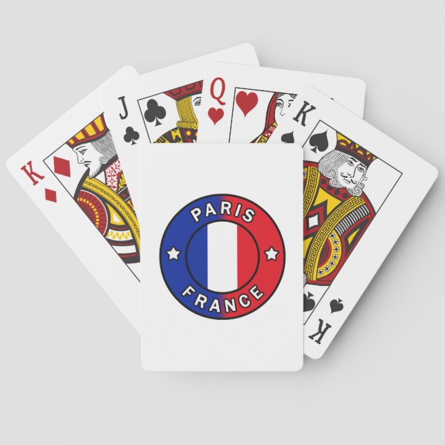 Jeu De Cartes Paris France (dos)
