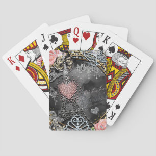 Jeu De Cartes Paris Paillettes Luxe Étincelle France Féminin Bra