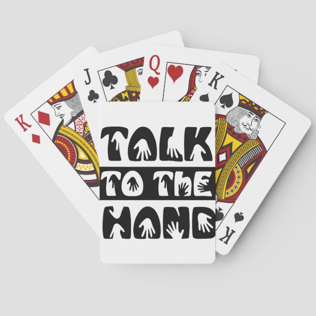 Jeu De Cartes Parler À La Main (dos)