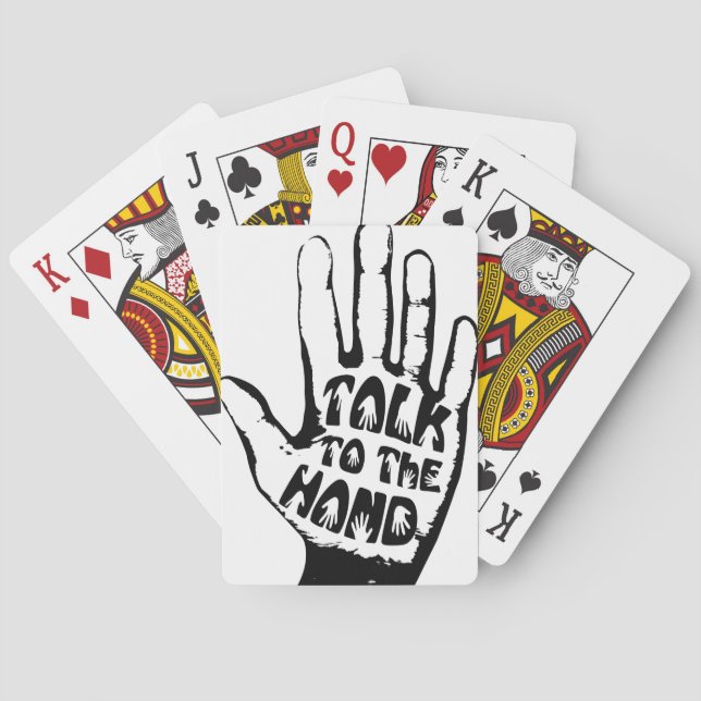Jeu De Cartes Parler À La Main (dos)